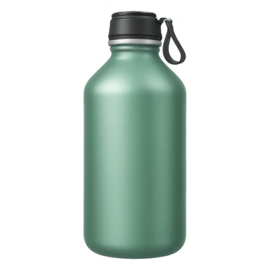 Sage green water bottle sticker