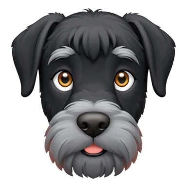Giant schnauzer with cropped ears sticker