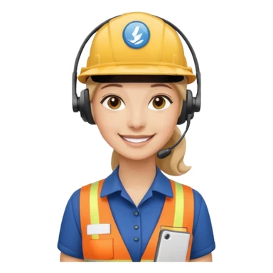 Sales women specialist in shipping sticker