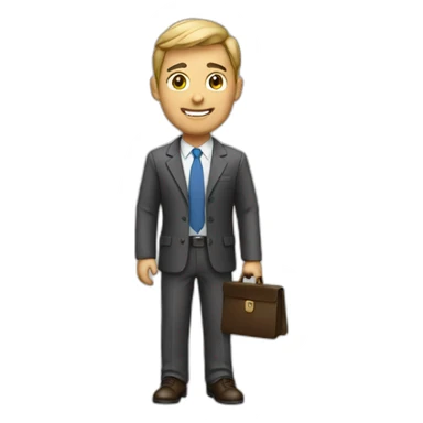 working business man sticker