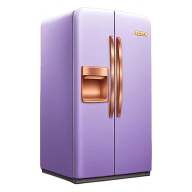 Realistic lavender and copper fridge. sticker