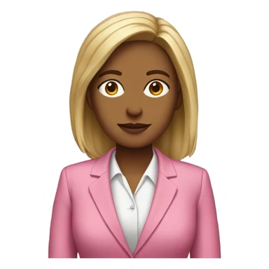 Female attorney, pink sticker