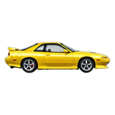 Yellow-Nissan-240sx sticker