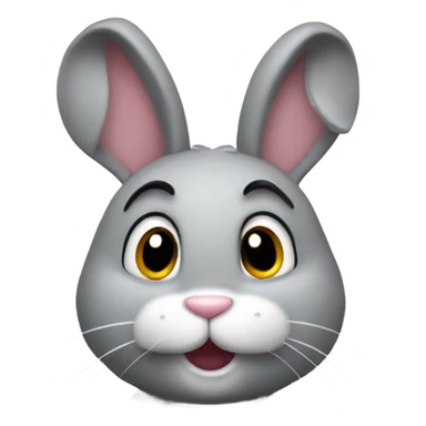 Bunny tilting head sticker