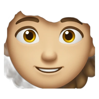 Cute-boy-smaile-bigeye-longhere sticker