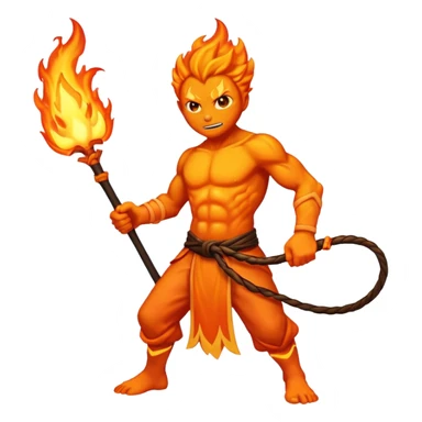 fire elemental long whip sticker