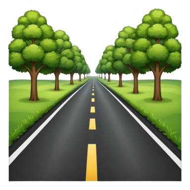 scenic country road sticker