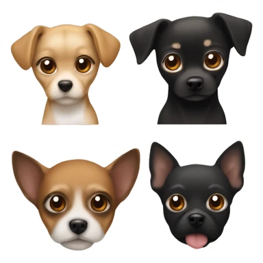 Rubia de ojos marrones con el pelo rizado abrazando a un perro negro labrador y un chihuahua marron sticker