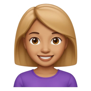 Memoji girl smiling sticker