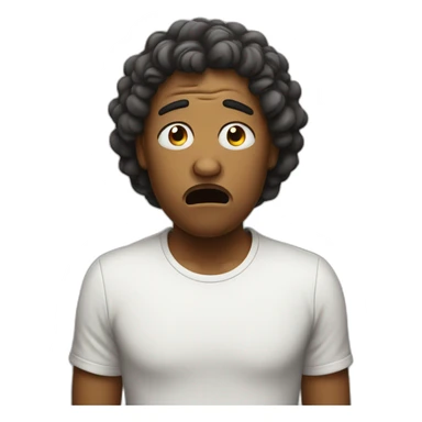 frustrated person sticker