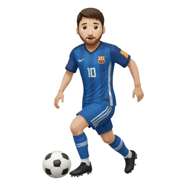Lionel Messi dribbling sticker