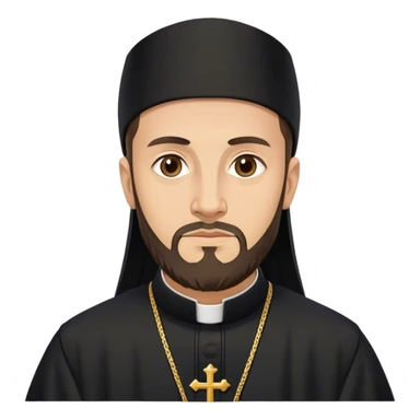 Orthodox orthodox priest orthodox priest pravoslavie in black clothes sticker