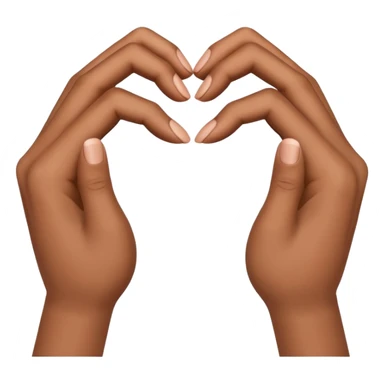 separated love hand sign (this 🫶🏻 but divided into two) sticker