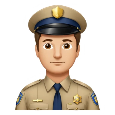 Nathan Fillion as John Nolan from The Rookie, police officer with short hair and uniform sticker