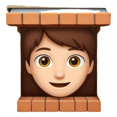 Someone peeking behind wall sticker