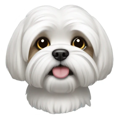 Shi tzu white  sticker