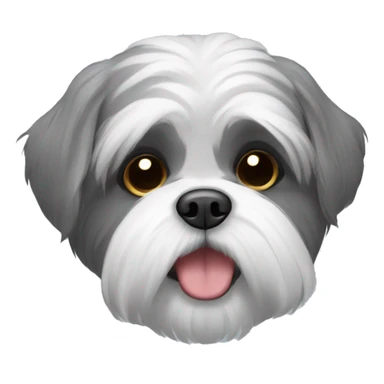 Grey shi tzu sticker