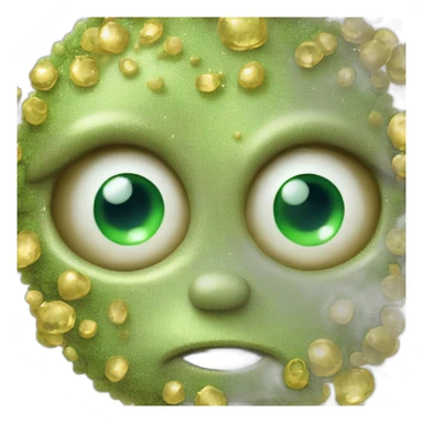 Alien qui vomit des arcs en ciel et pète des paillettes  sticker