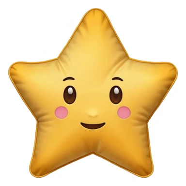 star shaped pillow  sticker