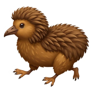 a kiwi bird(it has two legs) running sticker