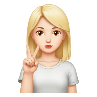 girl with middle finger sticker