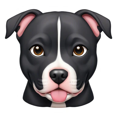 Pit bull dog black  sticker
