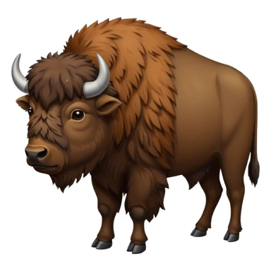 bisonte americano en zoológico sticker