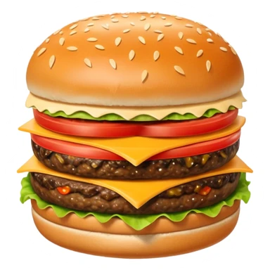 hamburguesa contenta con ojos sticker