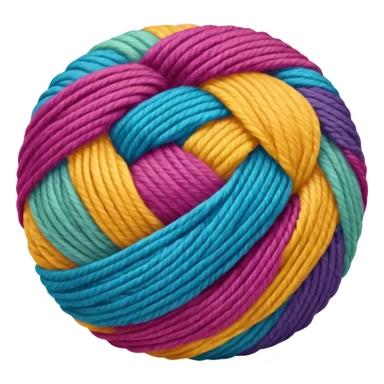 colorfull ball of yarn sticker