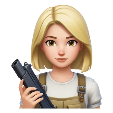 girl playing fortnite sticker