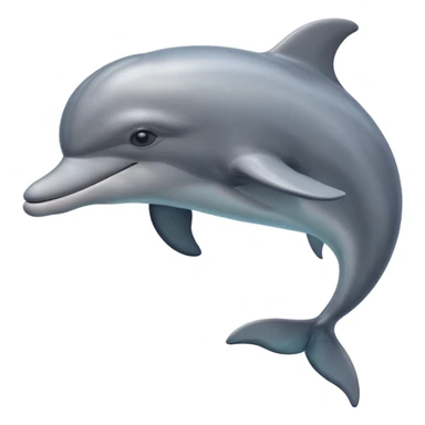 dolphin swimming sticker