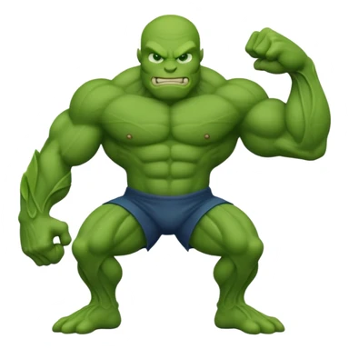 GOON with each letter shaped with defined, rounded muscles inspired by the green character's limbs, strong and flexed look sticker