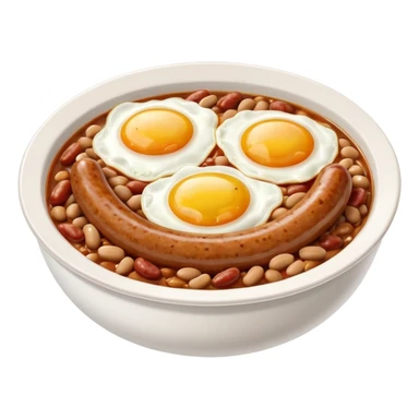 English Breakfast: Sausage and beans bowl















 sticker