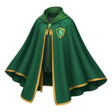 Quidditch cape slytherin sticker