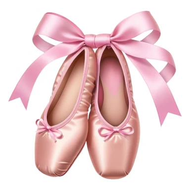 Pink ballet pointe shoes sticker
