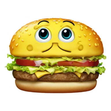 SpongeBob on a gay burger sticker