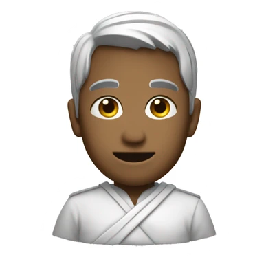 Gojo with base emoji sticker