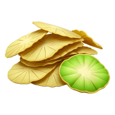 green potato chips sticker