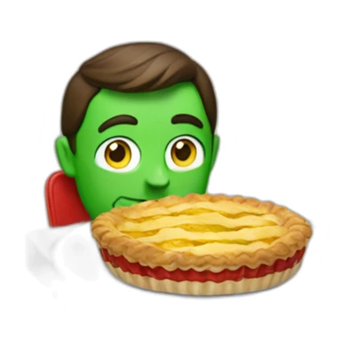 Zelenskiy with mcdonalds pie sticker