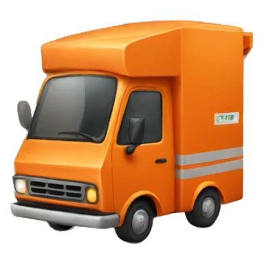 ORANGE delivery truck sticker