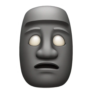 egg moai statue sticker