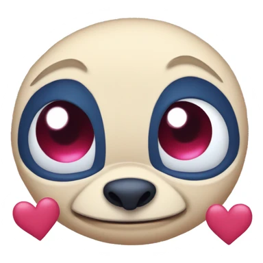 Stich whit hearts eyes sticker