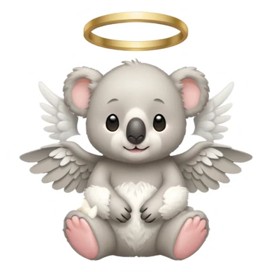 koala angel sticker