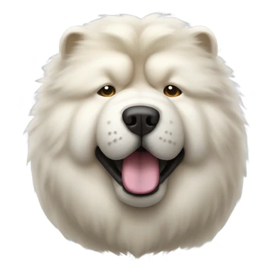 White chow chow  sticker