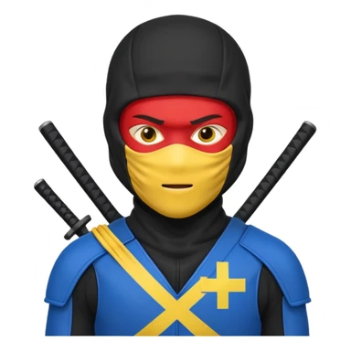 Ukraine, flash, ninja sticker