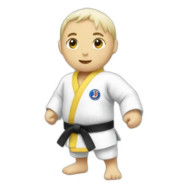 Poulet judoka sticker