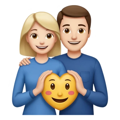 A woman holding the middle of a man's crotch while they are standing together happily sticker
