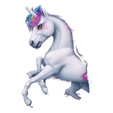 Graffiti Trippy patchwork Zombie Pegasus unicorn psychedelic flowers floral groovy art neon rave raving sticker