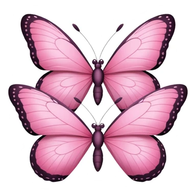3 pink butterflies sticker