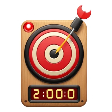 Moving target board with blinking light sticker